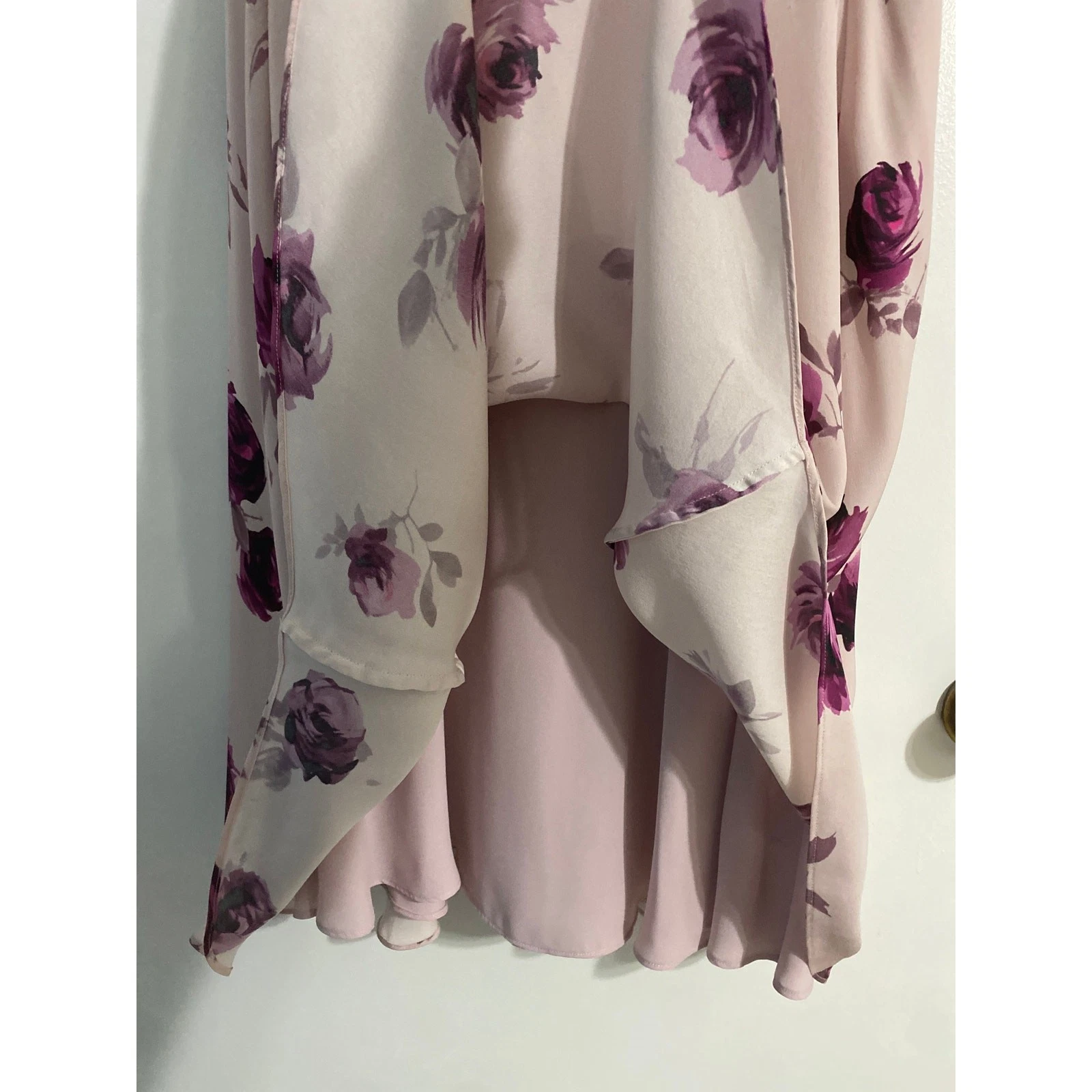 Abito midi donna Kate Spade New York encore rose taglia 12 rosa seta floreale