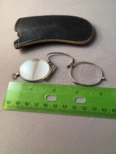   ANTIQUE PINCH, PINCE NEZ READING NOSE GLASSES SPECTACLES