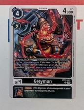 Greymon BT21-057 U Digimon CCG | World Convergence NM