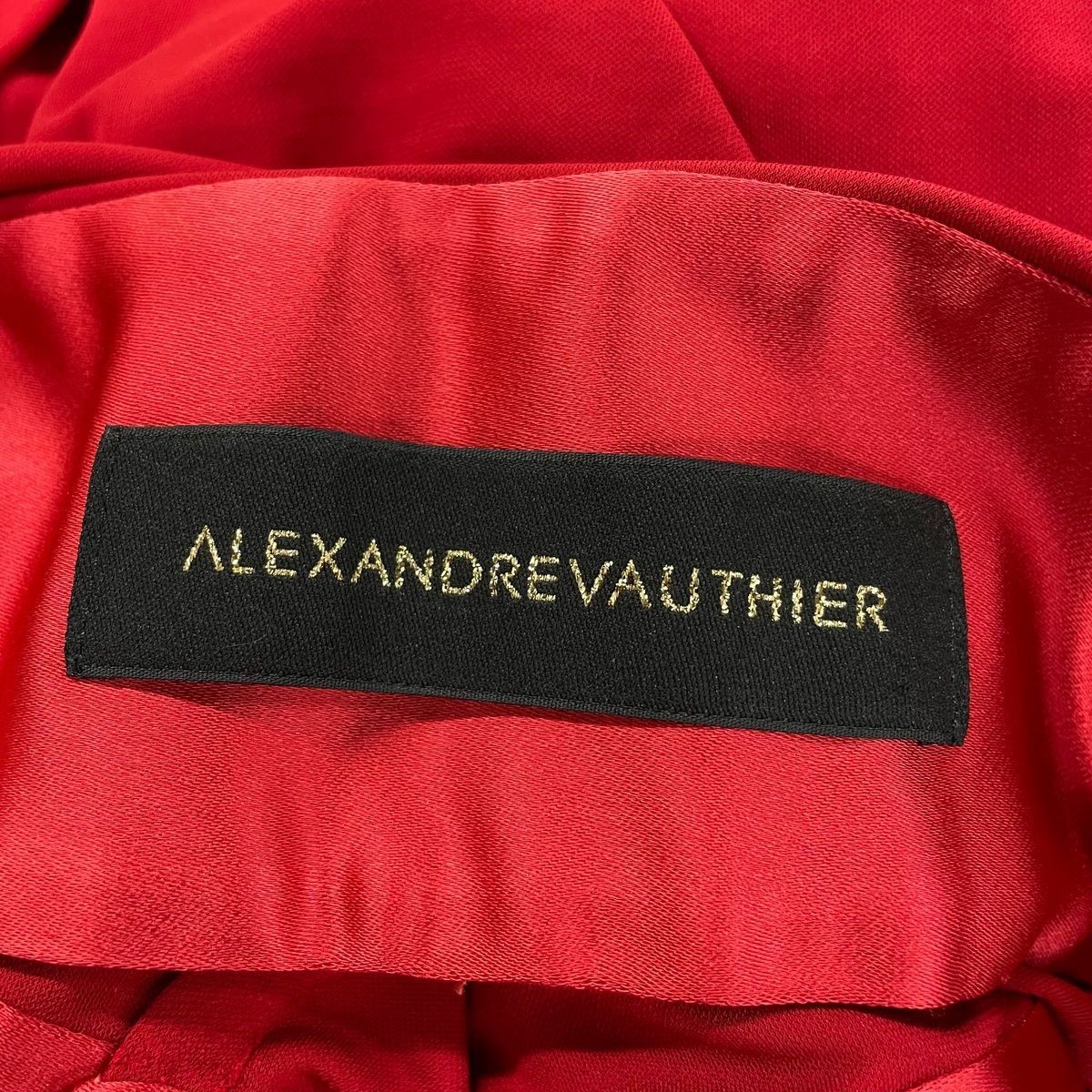 ALEXANDRE VAUTHIER Long Sleeve Maxi Dress Women's Size US 8 Red image 2