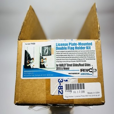 RIVCO FLAG HOLDER / LICENSE PLATE MNT KIT FLHX FLTR FH500 FOR HARLEY DAVIDSON