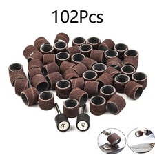 100 pi??ces bandes de pon?age manchon de tambour pour kit d'outils rotatif avec