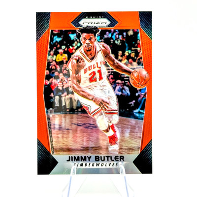Jimmy Butler 2017-18 Panini Prizm Orange /49 #84 Bulls / Wolves  