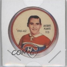 1961-62 Shirriff/Salada Coins Jacques Plante #113 HOF 0e7
