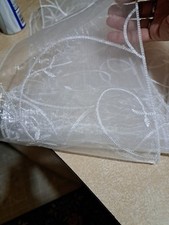 White Sheer Chair Sash Ribbon for Wedding Bows, 20 Or More