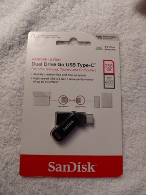SanDisk 256GB Ultra Dual Drive Go Type-C USB 3.2 Gen 1 Black SDDDC3-256G-A46