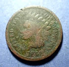 New Listing1869 Indian Cent  Good+ details Cull