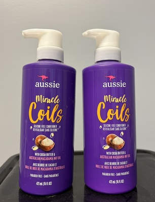 #ad #ad 2 Pack Aussie Miracle Coils Silicone Free Conditioner Cocoa Butter amp; Macadamia $15.00