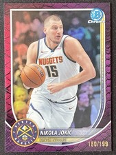 Nikola Jokic 2025-26 Topps Bowman Chrome Reptilian Fuchsia Base /199 #BCV-100