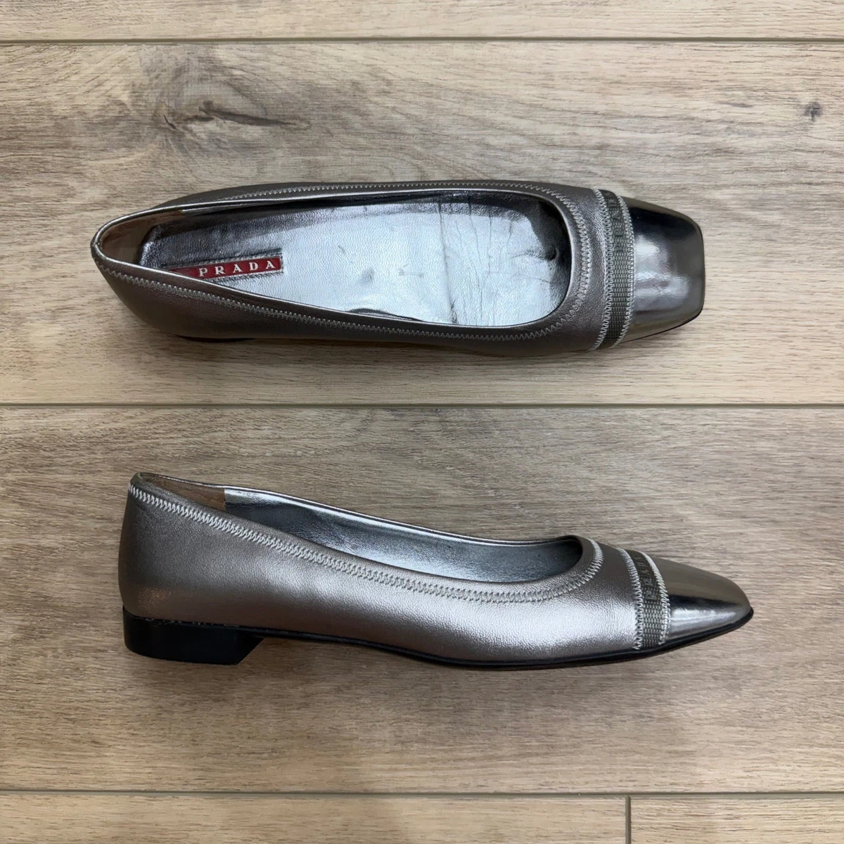 25+ PRADA Silver Flats for Women for sale | Updated Oct 2026