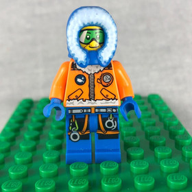 LEGO Town City Artic Explorer Minifigure from Ice Crawler Male Green Googles
