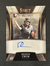 Dustin Crum 2022 Panini Select X-Factor Auto X-DCR RC Chiefs