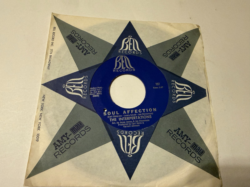 THE INTERPRETATIONS 7" SOUL AFFECTION / SNAP OUT BELL 757 Soul FUNK 45 a1186
