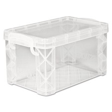 Stackable Clear Storage Box 3 x 5 inches for Craft Supplies and Index Cards