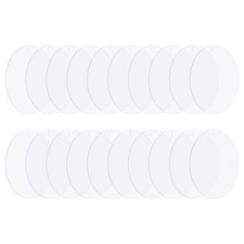Acrylic Circle Blanks 6 Inch, 20 Pack Round Disc Ornaments with Hole, Clear