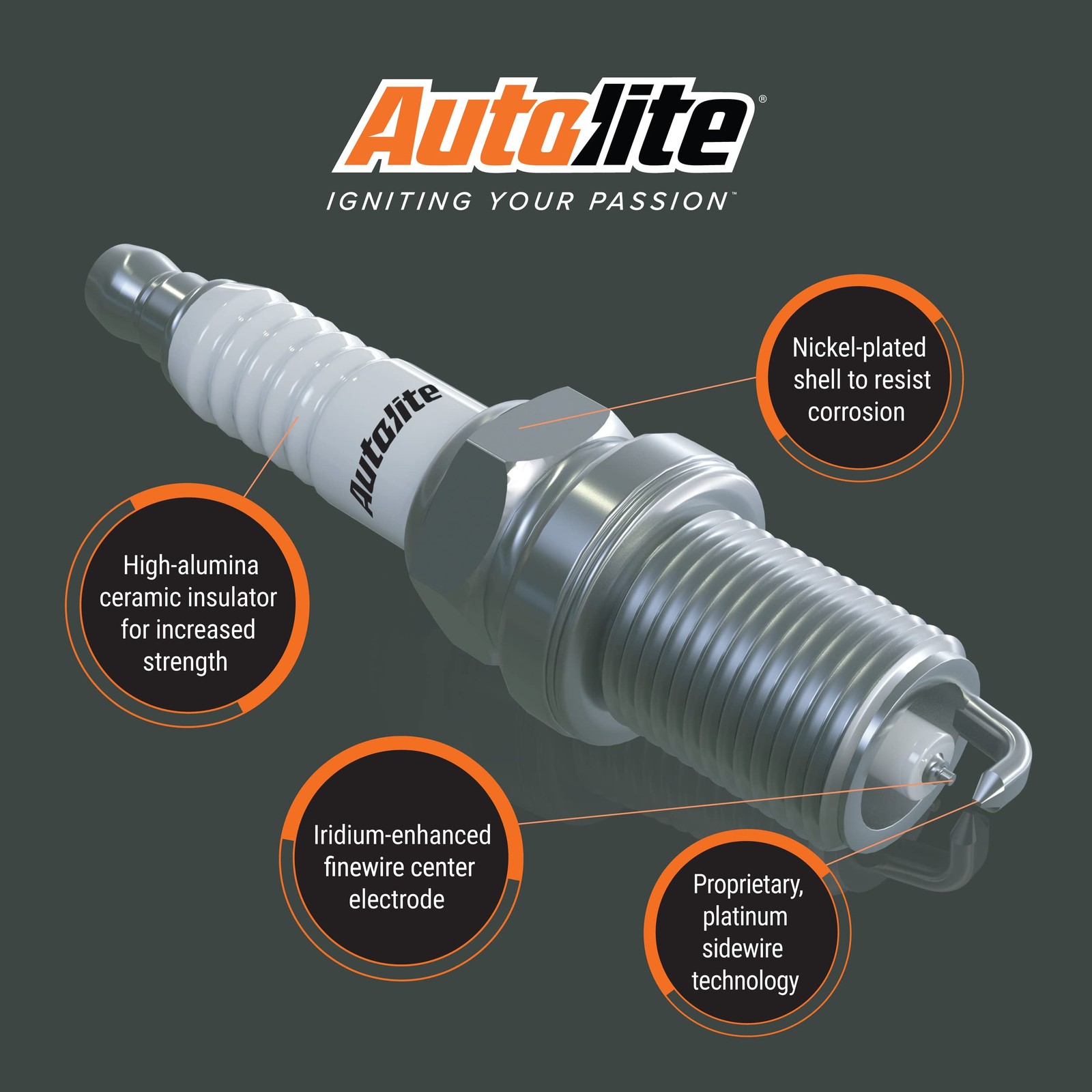Autolite XP5426 Iridium Spark Plug 6 Pack for Dodge Chrysler