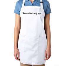 Funny Humor Sarcastic Apron with Pockets Immediately No Sarcasm Humor Quote