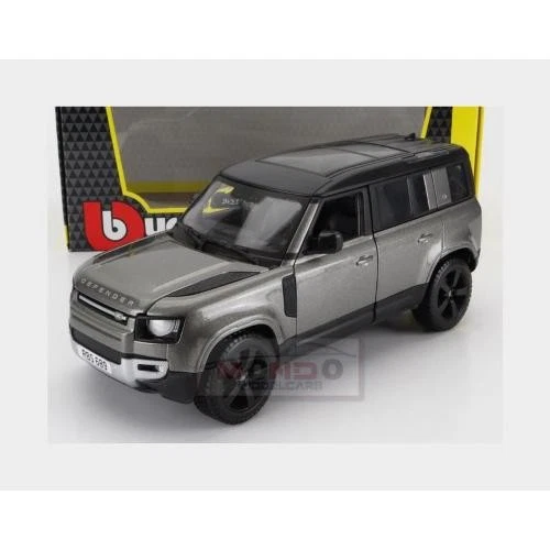 1:24 BURAGO Land Rover New Defender 110 2020 Grey Met Black BU21101S - Immagine 2 di 2