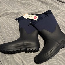New Navy  Black Cat  Jack Rubber Bottom Boots Kids Size 3