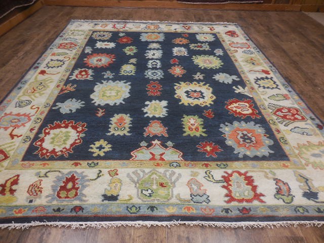 Turkish Oushak Rug,Modern Multicolored Handmade Bohemian Rug 8x10 Ft