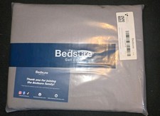 Bedsure King Gray Duvet Cover Set 3-Piece Solid Polyester Zip Closure