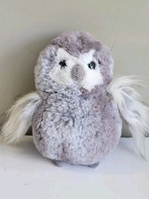 Douglas Plush Mini Owl Gray White 7" Stuffed Animal 9806G