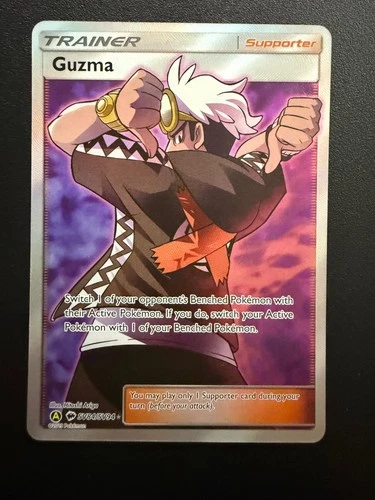 Guzma Shiny Holo Rare Hidden Fates: Shiny Vault SV84/SV94 NM