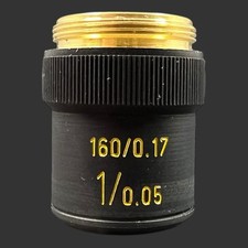 Vintage Melles Griot 160/0.17 1/0.05 Microscope Objective Lens
