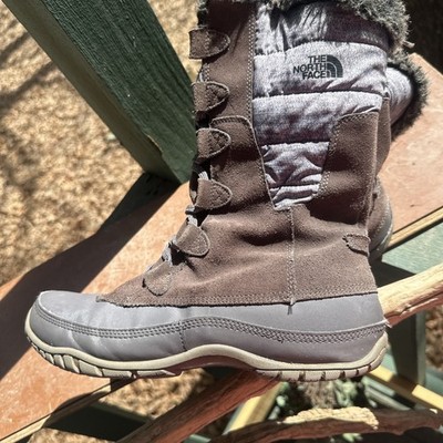 North Face Women's Leather Boots Nuptse Purna II Primaloft 200 gram Size 10