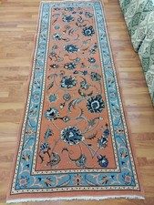 Handwoven Mahal Rug Persssian Heriz Runner Rug Bird Paradise Natural Kitchen Rug