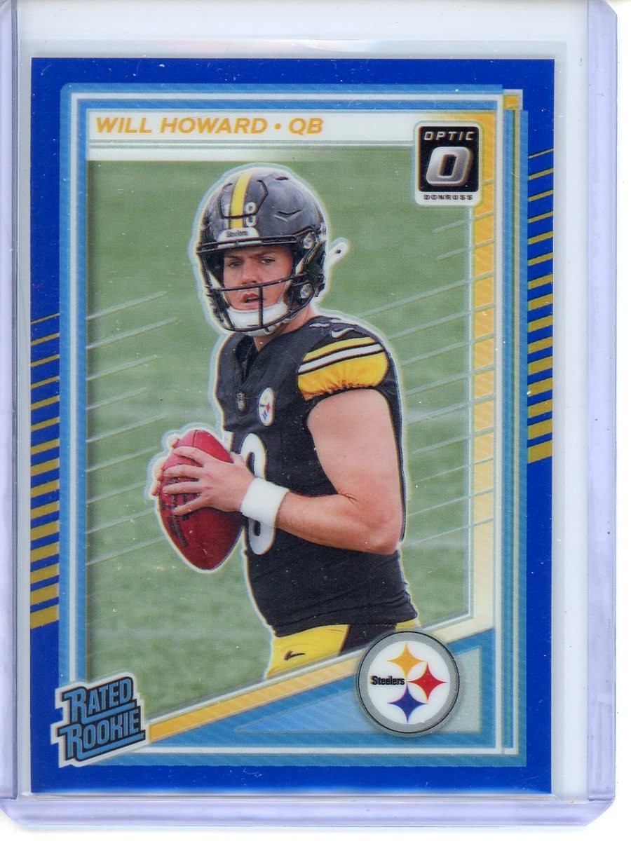 Will Howard Blue Rookie /249 2025 Donruss Optic #233