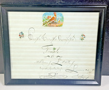 Framed Handwritten Embellished Musical Score ...