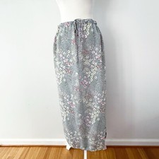 Vintage Women Ditsy Floral Maxi Skirt Size 8 90s Y2K Cottagecore Pastel Feminine