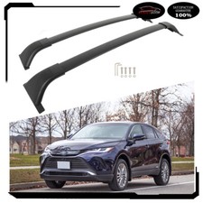 Roof Rack Cross Bars For 21-23 Toyota Venza Rails Cargo Bar Carrier Black
