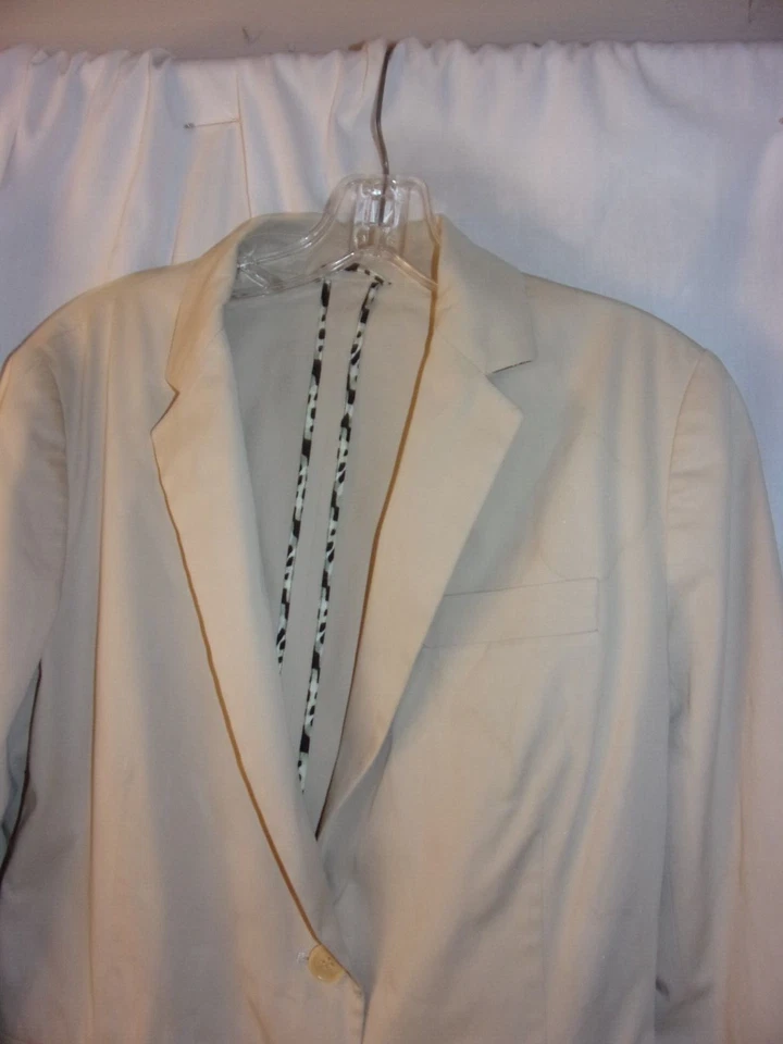 Chaqueta ligera mediana de algodón beige/tostado Etro Milano para dama en muy buena condición Foto 2 de 4