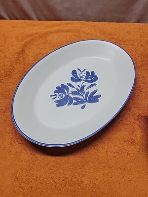 Porcelain Pfaltzgraff Yorktowne Oval Platter Vintage Pfaltzgraff