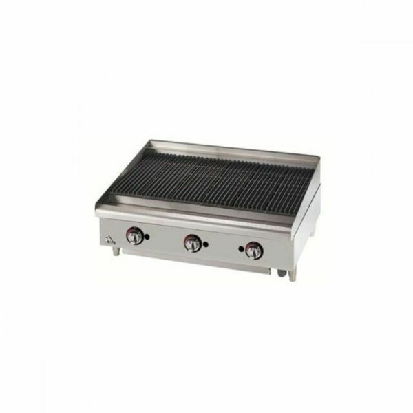 Star 6036CBF Starmax Countertop 36in Lava Rock Gas Charbroiler for