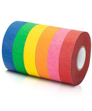 - Colored Masking Tape, Painters Tape for Arts and Crafts, 6 Pack, Drafting Craf