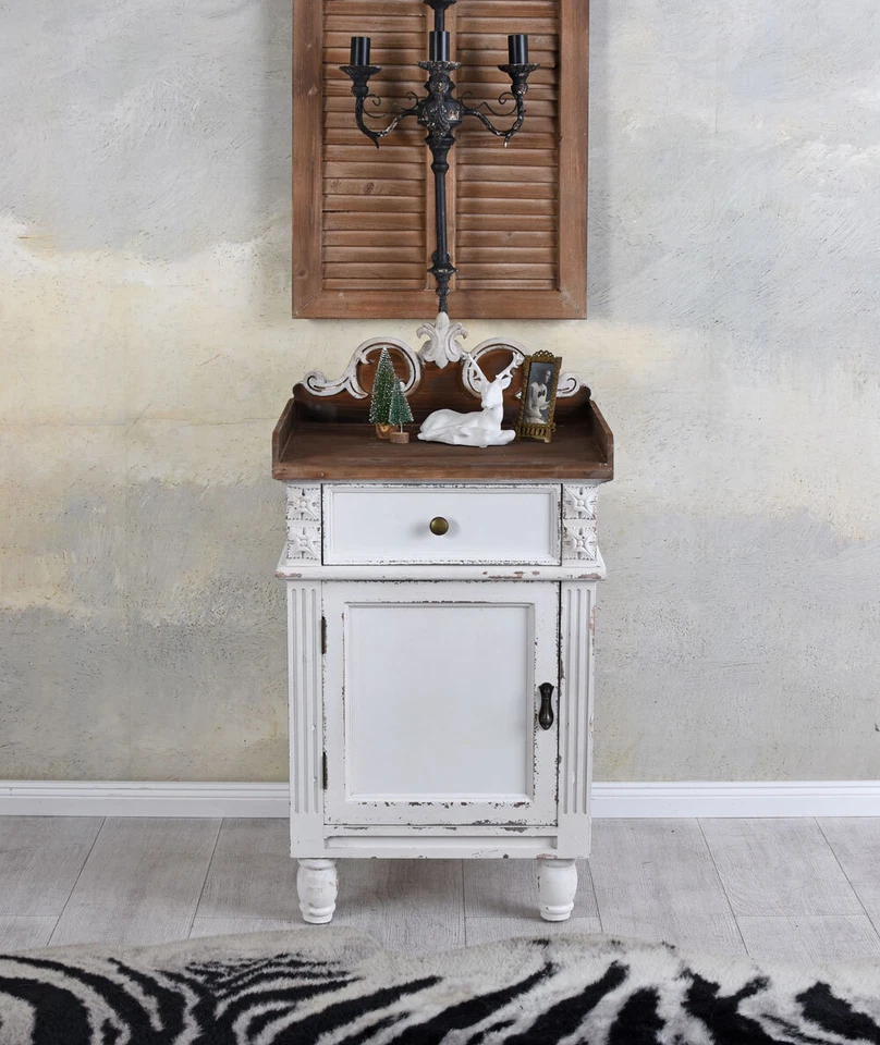 Kommode Landhausstil Nachtschrank Schrank Telefontisch Vintage Holzschrank Antik - Bild 2 von 4