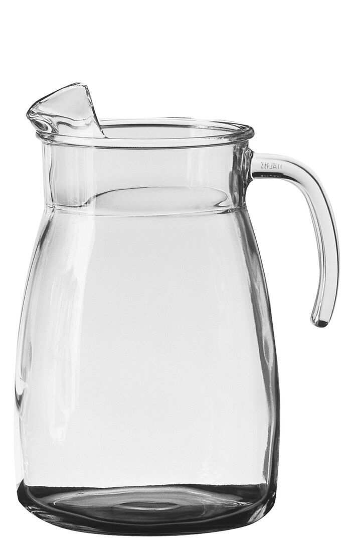 Niagra Jug Glassware For Serving Wine & Water 4 Pint 2_3 And 4 Ca Pack Of 6