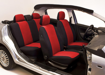 YUJHMN Autositzbezüge Universal Set - Schwarz-Rot Für Audi Q7, Q2, Q8 & Andere Modelle