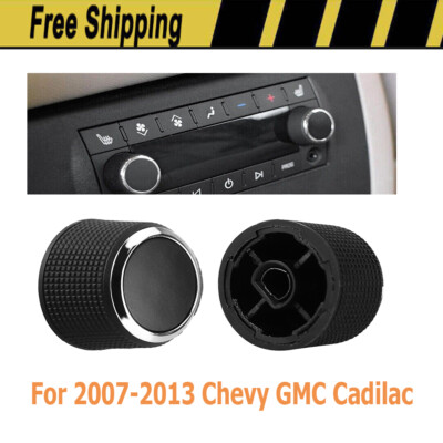 Control Rear Knobs Radio Audio 2Pair Fits Escalade Enclave Tahoe Chevrolet GMC