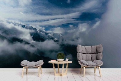 3D Landscape Cloud Sky Self-adhesive Removable Wallpaper Murals Wall
