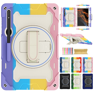 For Samsung Tab S10 Ultra/S9 FE+/S8/S7/A9+/A8/A7 Kids Heavy Duty EVA Stand Case