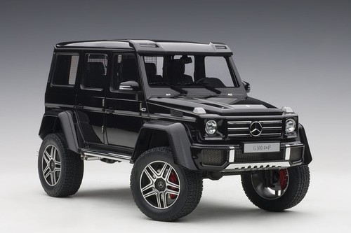 MERCEDES-BENZ G500 2 SQUARED 4X4 GLOSS BLACK 1:18 AUTOART 76317 NO LONGER MADE - Picture 6 of 17