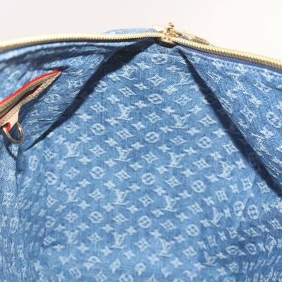 LOUIS VUITTON Monogram Denim Keepall Bandouliere 45 Bag M24315 LV 