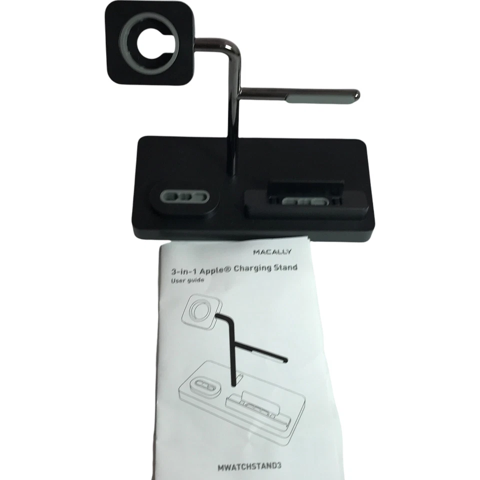 Macally Airpod iPhone Apple Watch Charging Station - A Home for Your Devices - Image 3 of 4