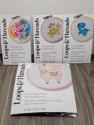 Loops & Threads Cross Stitch Kit. Lot Of 4 New