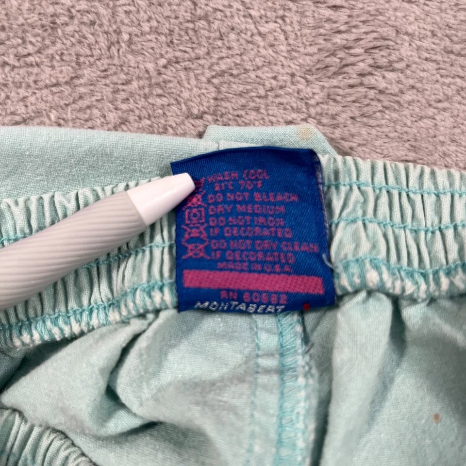 Pantalones Vintage Ocean Pacific Niños Talla 11 Azul Claro Verde Tirar de Cintura Elástica Foto 3 de 4