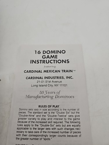 CARDINAL Vintage Color dot Dominoes- Total of 92 Woth Blue Case And Instruction - Picture 2 of 6